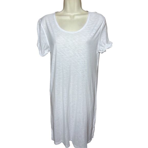 James Perse White Short Sleeve Cotton Dress NWT Size 1 Small - Picture 3 of 6